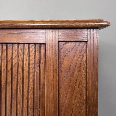 Italian Art Deco Wooden Sideboard with Shutter Opening, 1920s-GDD-1792741