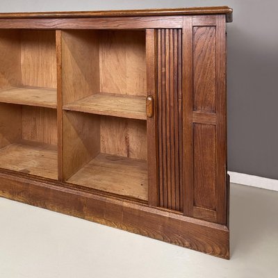 Italian Art Deco Wooden Sideboard with Shutter Opening, 1920s-GDD-1792741