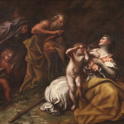 Italian Artist, Abraham Sending Away Hagar and Ishmael, 1660, Oil on Canvas-RP-1800175