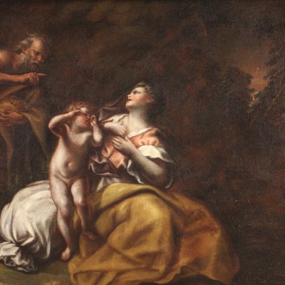 Italian Artist, Abraham Sending Away Hagar and Ishmael, 1660, Oil on Canvas-RP-1800175