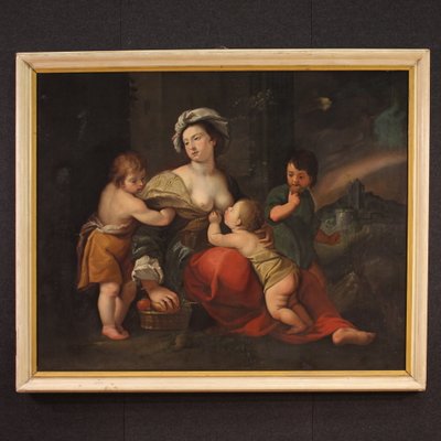 Italian Artist, Allegory of Charity, 1670, Oil on Canvas-RP-2041748