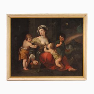 Italian Artist, Allegory of Charity, 1670, Oil on Canvas-RP-2041748