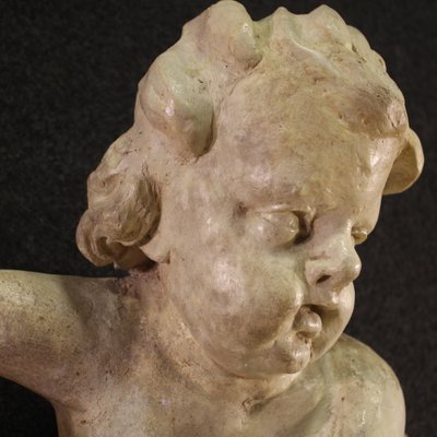 Italian Artist, Cherub Sculptures, 1740, Wood, Set of 2-RP-1819860