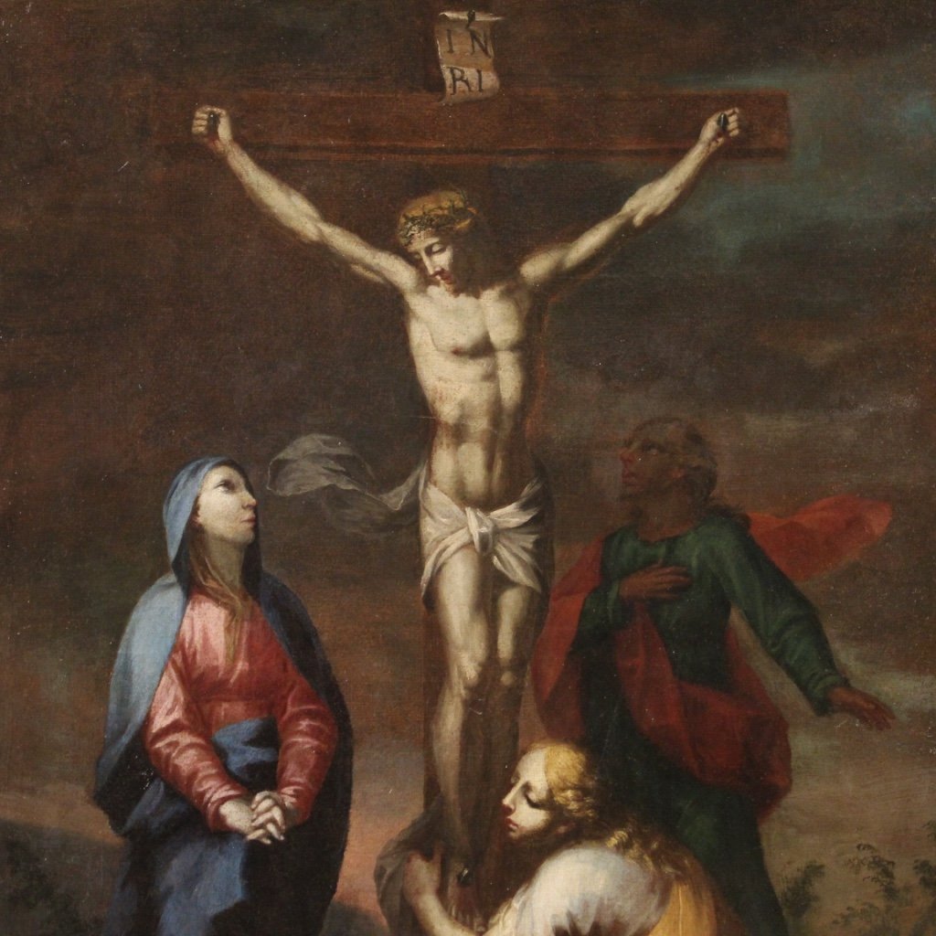 Italian Artist, Crucifixion, 1740, Oil on Canvas