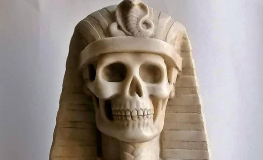 Italian Artist, Egyptian Memento, Carrara Marble, 20th Century