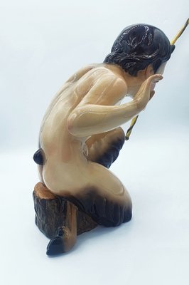 Italian Artist, Faun Boy, 1920s, Ceramic-OZS-1397062