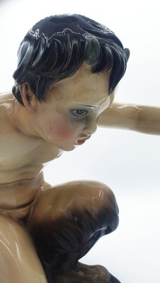 Italian Artist, Faun Boy, 1920s, Ceramic-OZS-1397062