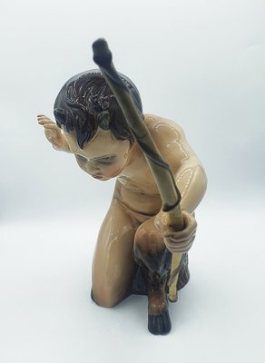 Italian Artist, Faun Boy, 1920s, Ceramic-OZS-1397062