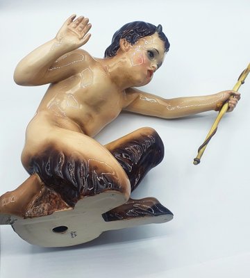 Italian Artist, Faun Boy, 1920s, Ceramic-OZS-1397062