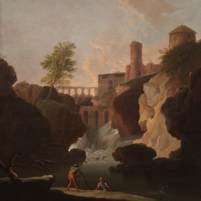 Italian Artist, Landscape, 1780, Oil on Canvas, Framed-RP-1822657