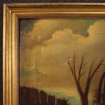 Italian Artist, Landscape, 17th Century, Oil on Canvas, Framed-RP-1795903