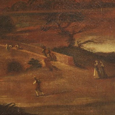 Italian Artist, Landscape, 17th Century, Oil on Canvas, Framed-RP-1795903