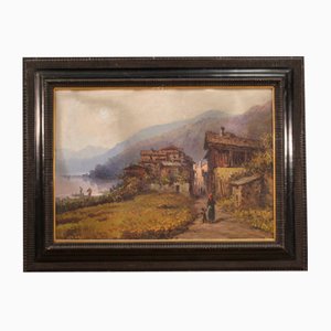 Italian Artist, Landscape, 1860, Oil on Board-RP-1822060