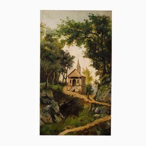 Italian Artist, Landscape, 1880, Oil on Canvas, Framed-RP-1797952