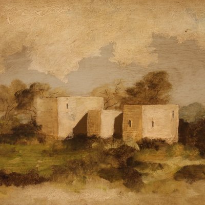 Italian Artist, Landscape, 1960, Oil on Board-RP-2032090