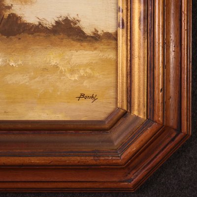 Italian Artist, Landscape, 1960s, Oil on Masonite, Framed-RP-2043188