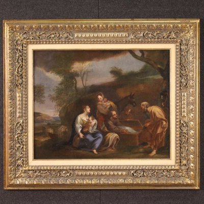 Italian Artist, Landscape with Family Scene, 1760, Oil on Canvas-RP-1818276