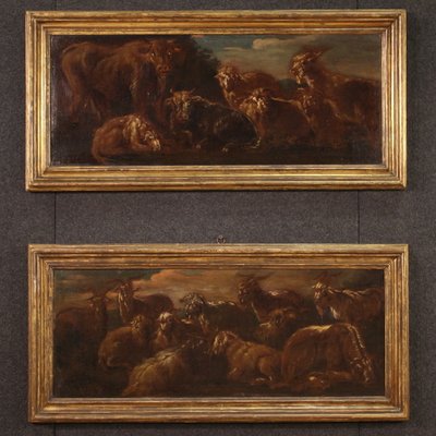 Italian Artist, Landscape with Goats, 1680, Oil on Canvas-RP-2026748