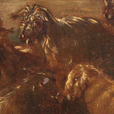 Italian Artist, Landscape with Goats, 1680, Oil on Canvas-RP-2026748