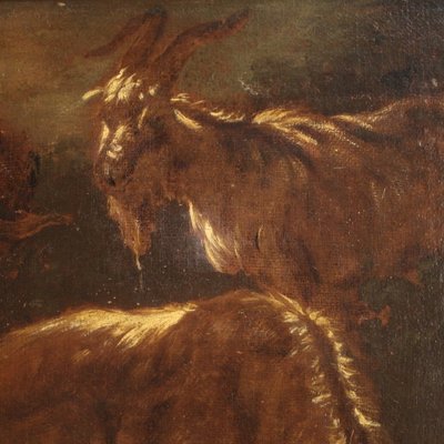 Italian Artist, Landscape with Goats, 1680, Oil on Canvas-RP-2026748