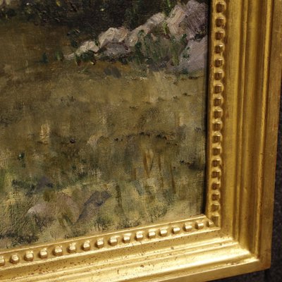 Italian Artist, Landscape with Hunter, 1899, Oil on Canvas, Framed-RP-1797412