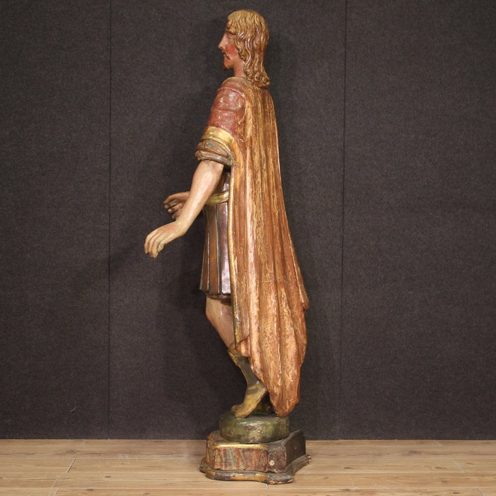 Italian Artist, Large Polychrome Sculpture, 1770, Wood