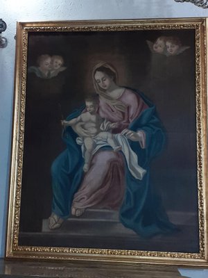 Italian Artist, Madonna and Child, 1800s, Oil on Canvas, Framed-AKA-1811698