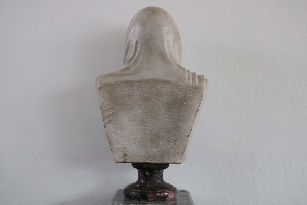 Italian Artist, Memento Mori Bust, 19th Century, Carrara Marble-WIP-2041293