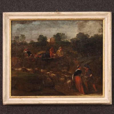 Italian Artist, Rural Scene, 1760, Oil on Canvas, Framed-RP-1800103