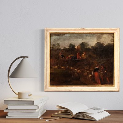 Italian Artist, Rural Scene, 1760, Oil on Canvas, Framed-RP-1800103