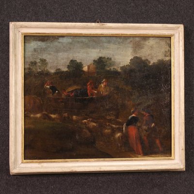 Italian Artist, Rural Scene, 1760, Oil on Canvas, Framed-RP-1800103