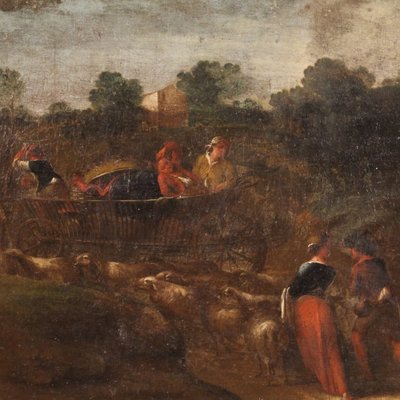 Italian Artist, Rural Scene, 1760, Oil on Canvas, Framed-RP-1800103