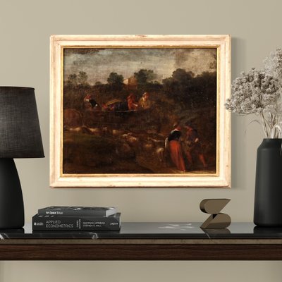 Italian Artist, Rural Scene, 1760, Oil on Canvas, Framed-RP-1800103