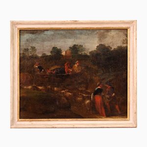 Italian Artist, Rural Scene, 1760, Oil on Canvas, Framed-RP-1800103