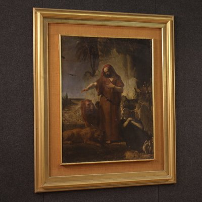 Italian Artist, Saint Anthony the Abbot Buries Saint Paul, 1860, Oil on Canvas-RP-2040253