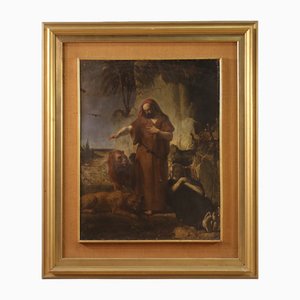 Italian Artist, Saint Anthony the Abbot Buries Saint Paul, 1860, Oil on Canvas-RP-2040253