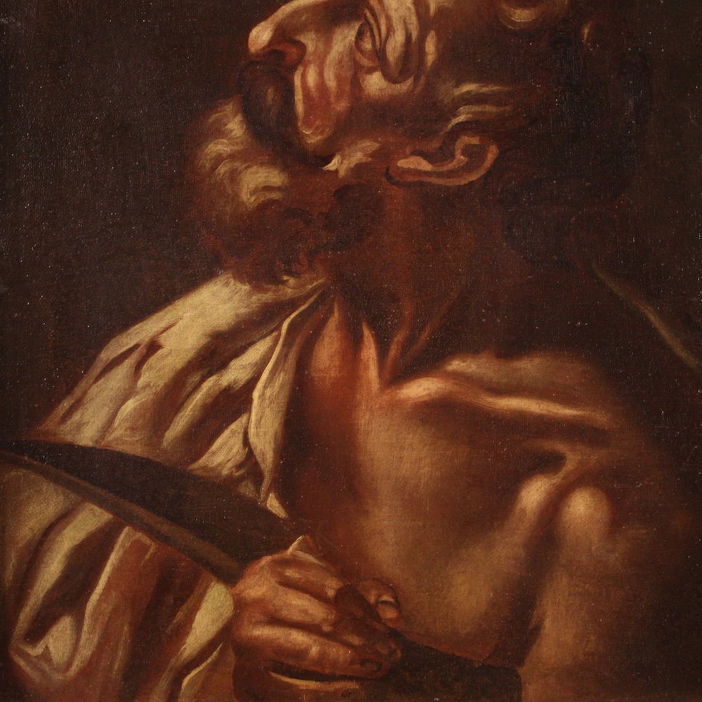 Italian Artist, Saint Bartholomew, 1670, Oil on Canvas, Framed