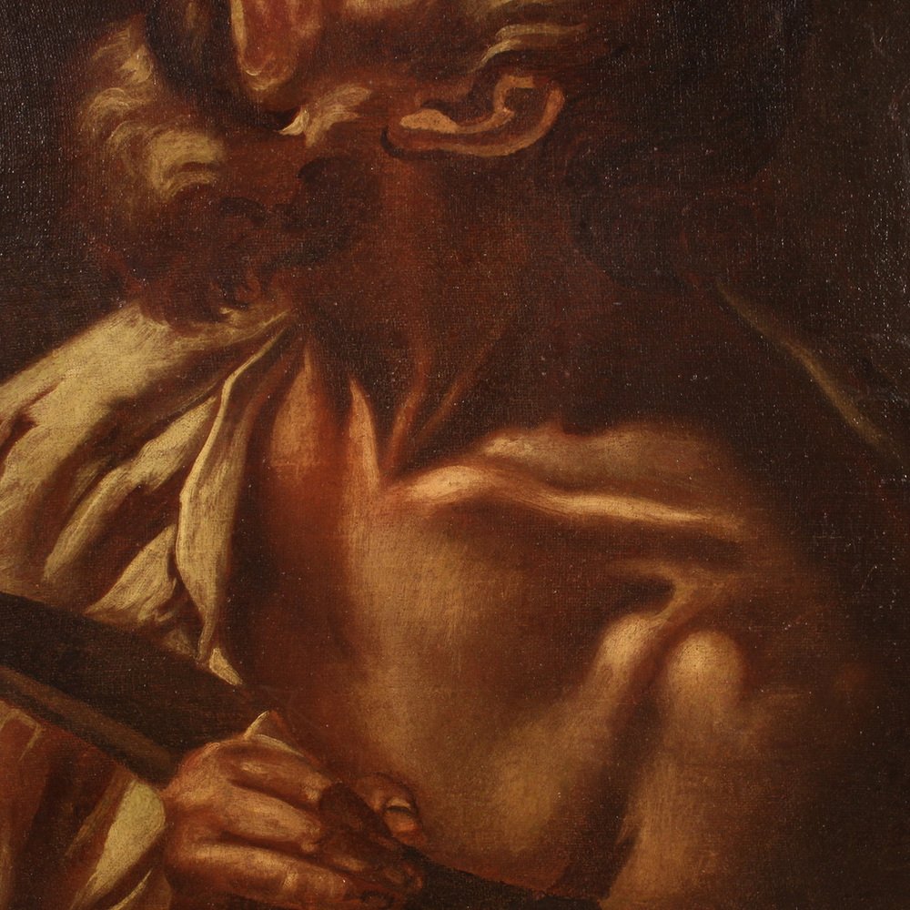 Italian Artist, Saint Bartholomew, 1670, Oil on Canvas, Framed