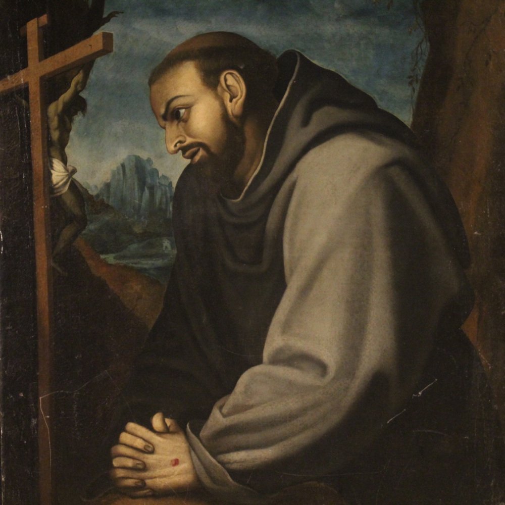 Italian Artist, Saint Francis, 1770, Oil on Canvas