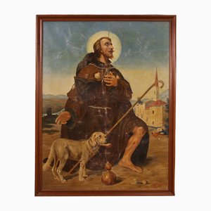 Italian Artist, Saint Roch, 1930, Oil on Canvas, Framed-RP-1794208