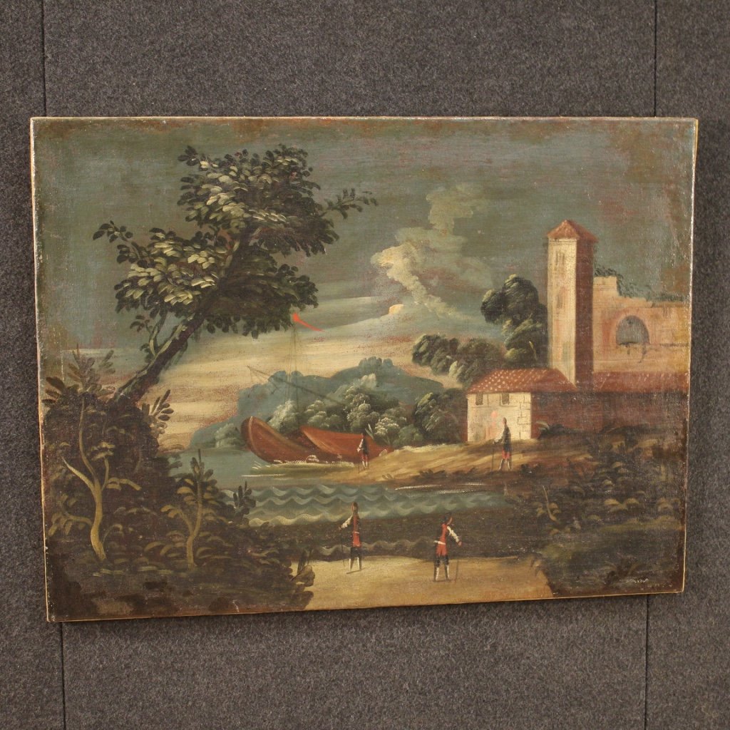 Italian Artist, Seascape, 1770, Oil on Canvas