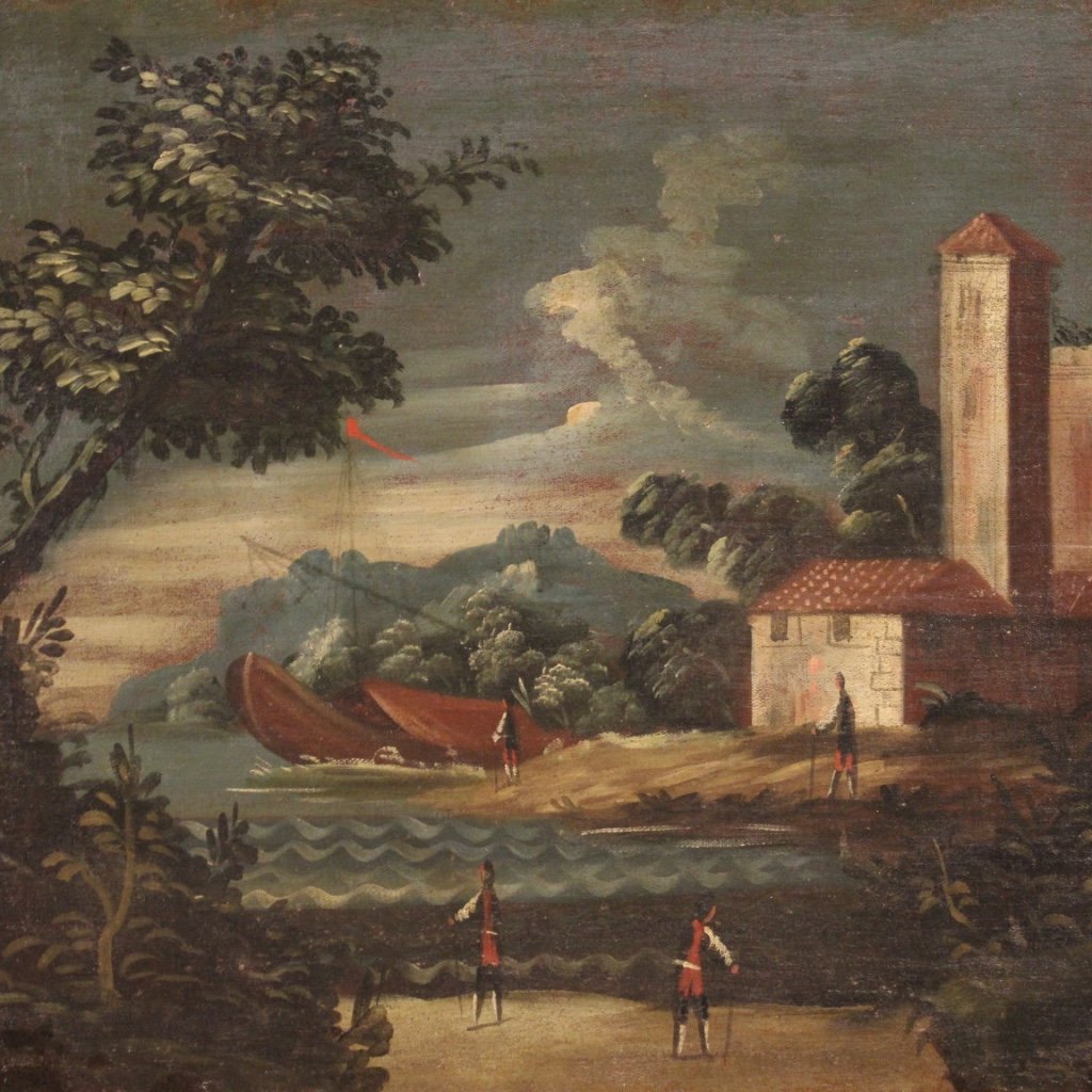 Italian Artist, Seascape, 1770, Oil on Canvas