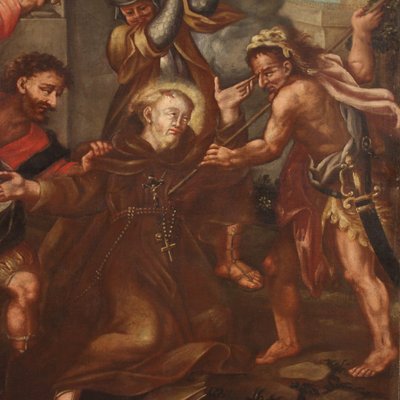 Italian Artist, the Martyrdom of Saint Fidelis of Sigmaringen, 1770, Oil on Canvas, Framed-RP-2018159