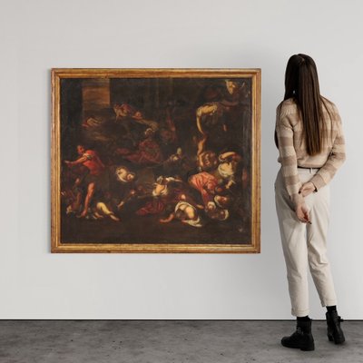 Italian Artist, The Massacre of the Innocents, 1640, Oil on Canvas, Framed-RP-1802014