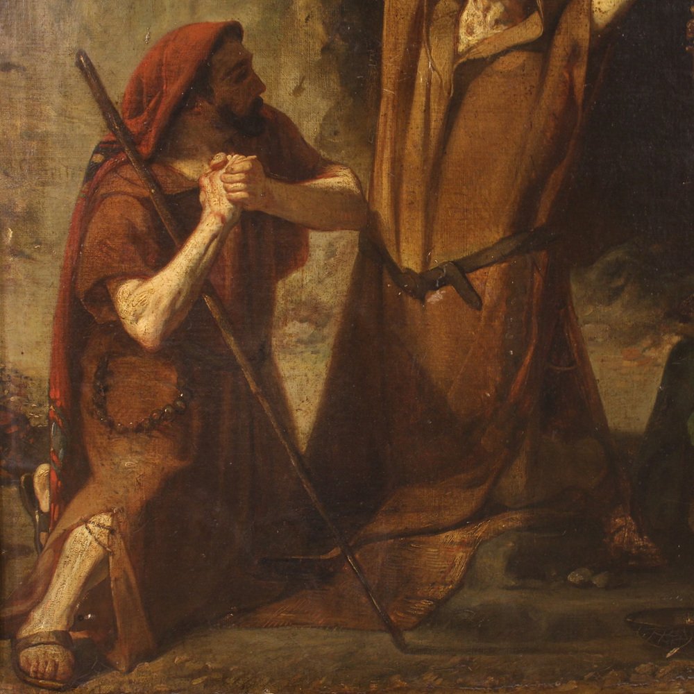 Italian Artist, The Vision of Saint Anthony the Abbot, 1860, Oil on Canvas