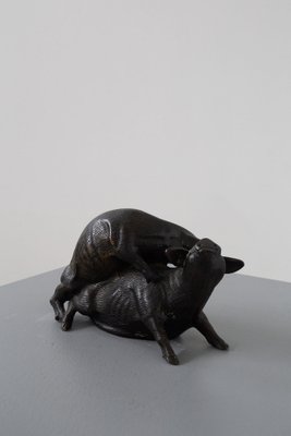 Italian Artist, Two Pigs, Bronze, 20th Century-RCE-1700474