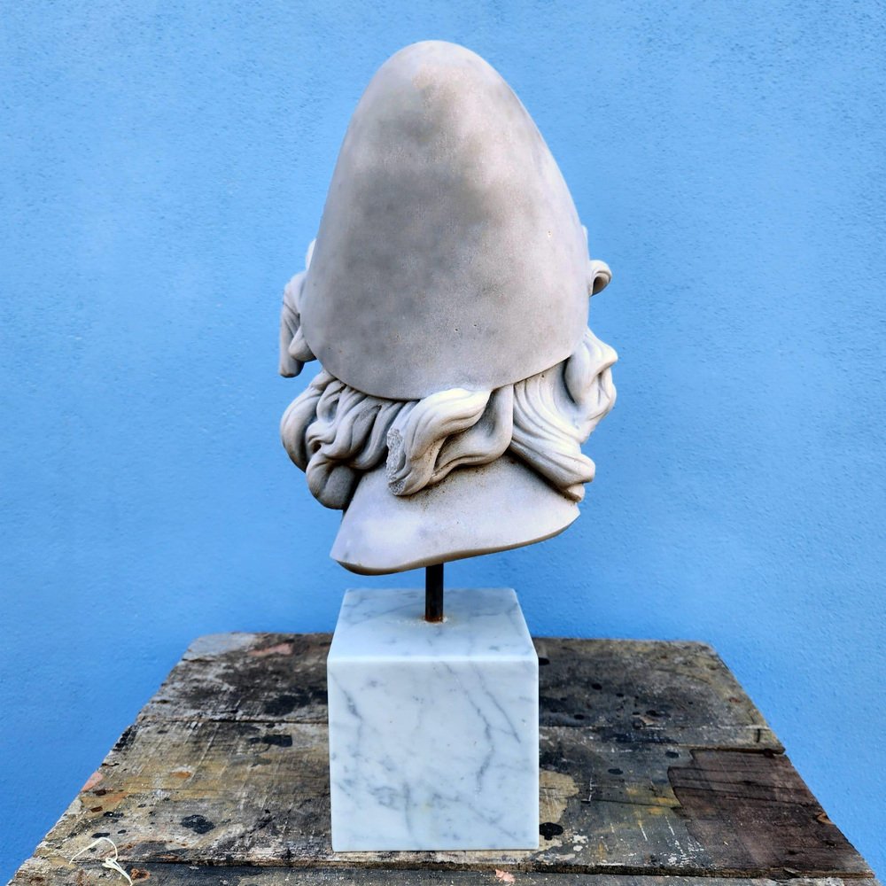 Italian Artist, Ulysses Head, Carrara Marble, 19th Century