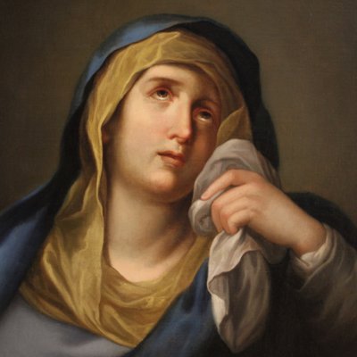 Italian Artist, Virgin of Sorrows, 1770, Oil on Canvas, Framed-RP-1818351