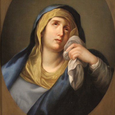 Italian Artist, Virgin of Sorrows, 1770, Oil on Canvas, Framed-RP-1818351