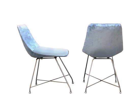 Italian Aster Chairs by Augusto Bozzi for Fratelli Saporiti, 1960s, Set of 2-YUW-2015486